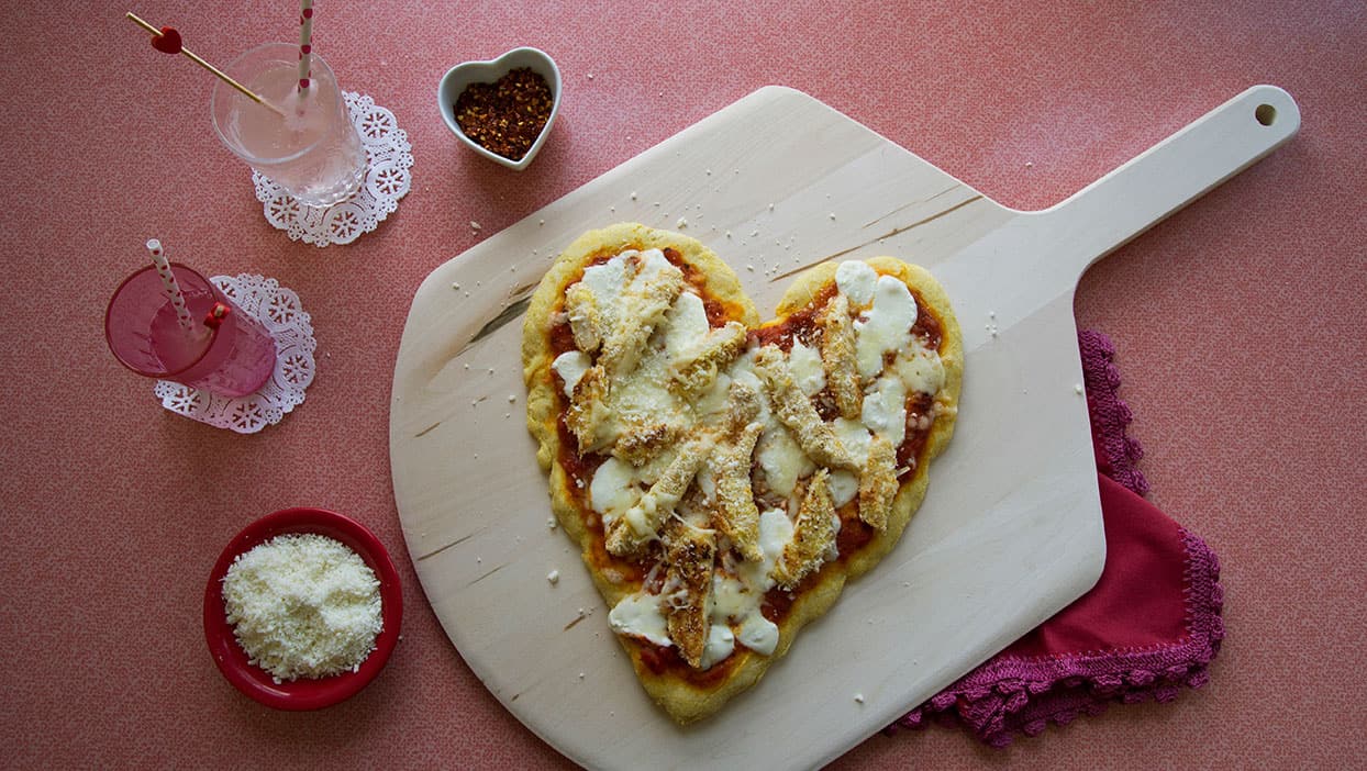 How to Make Heart-Shaped Pizzas 
